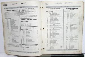 1959 Cummins NHS NHRS Diesel Engines Parts Book Catalog Bulletin 966787