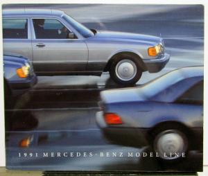 1991 Mercedes-Benz Model Line Sales Brochure 190-Class 300-Class S-Class SL