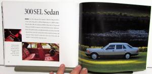 1991 Mercedes-Benz Model Line Sales Brochure 190-Class 300-Class S-Class SL