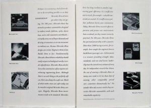 1992 Mercedes-Benz Model Line Sales Folder Poster - 190 300 Sport S-Class