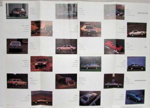 1992 Mercedes-Benz Model Line Sales Folder Poster - 190 300 Sport S-Class
