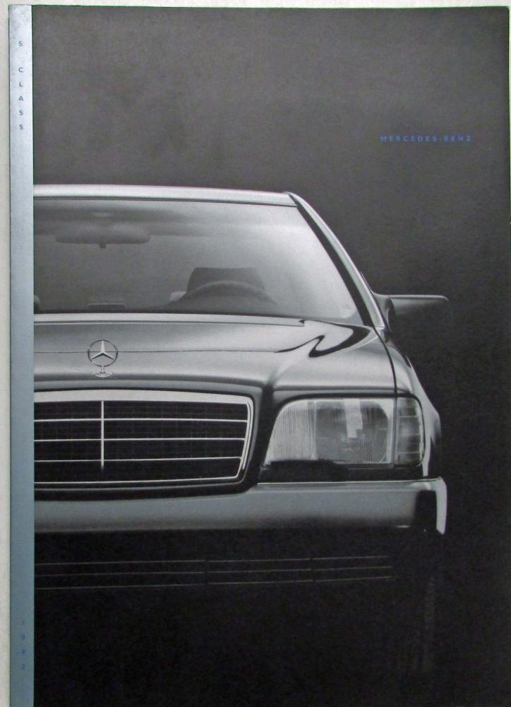 1992 Mercedes-Benz S-Class Prestige Sales Brochure