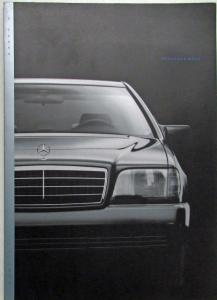 1992 Mercedes-Benz S-Class Prestige Sales Brochure