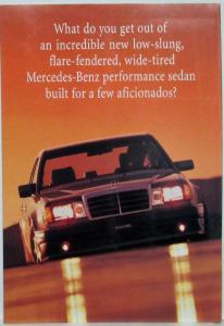 1992 Mercedes-Benz 400E V-8 Sedan Sales Folder Brochure