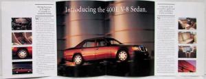 1992 Mercedes-Benz 400E V-8 Sedan Sales Folder Brochure