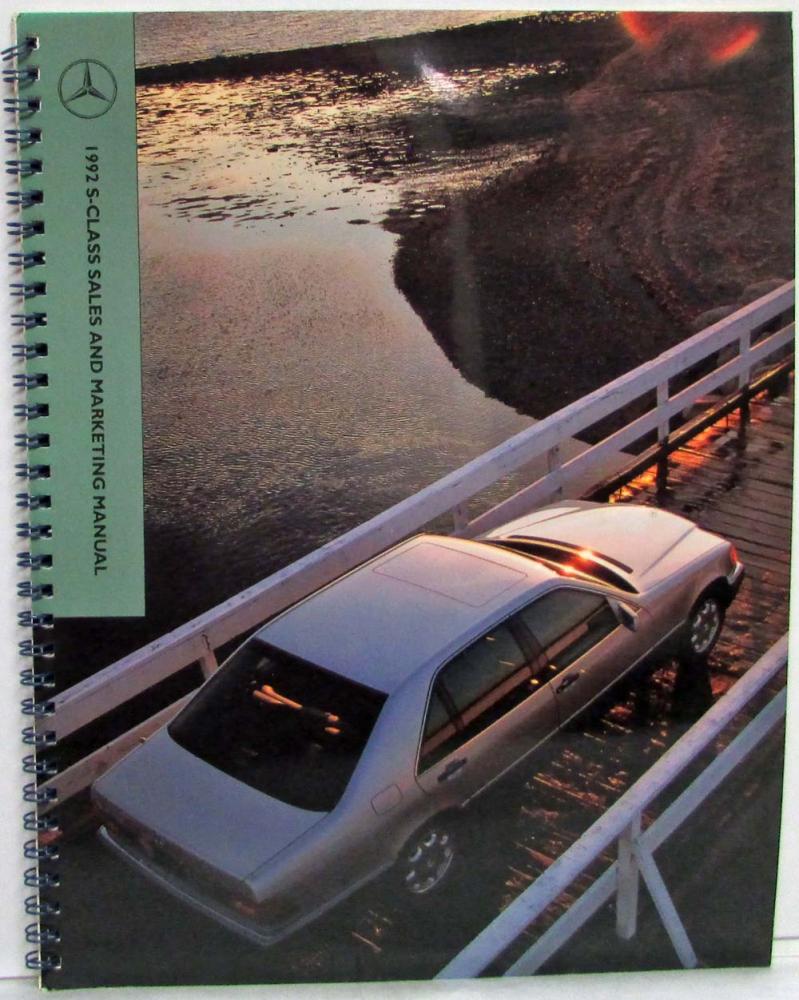 1992 Mercedes-Benz S-Class Dealer Salesman Training Sales and Marketing Manual
