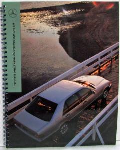 1992 Mercedes-Benz S-Class Dealer Salesman Training Sales and Marketing Manual