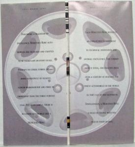1993 Mercedes-Benz Model Overview Sales Folder with 3 Point Star on Cover