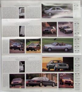 1993 Mercedes-Benz Model Overview Sales Folder with 3 Point Star on Cover