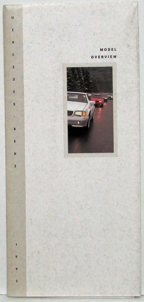 1993 Mercedes-Benz Model Overview Sales Folder with Line of Cars on Cover
