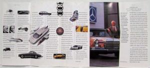 1993 Mercedes-Benz Model Overview Sales Folder with Line of Cars on Cover