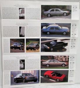 1993 Mercedes-Benz Model Overview Sales Folder with Line of Cars on Cover