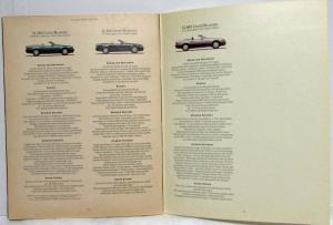 1994 Mercedes-Benz The Value of the Difference Sales Brochure