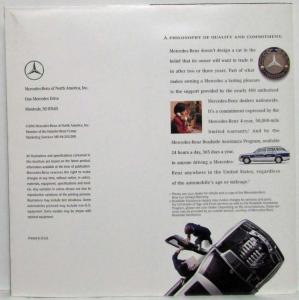 1995 Mercedes-Benz Model Overview Sales Folder