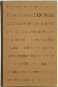 1995 Mercedes-Benz S320 Sedan Sales Folder Brochure
