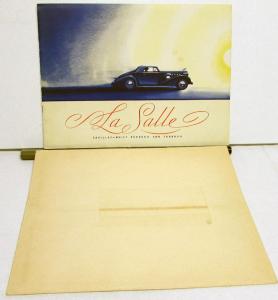 1936 Cadillac LaSalle Sedan Coupe Prestige Sales Brochure W/Envelope Original