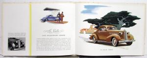 1936 Cadillac LaSalle Sedan Coupe Prestige Sales Brochure W/Envelope Original