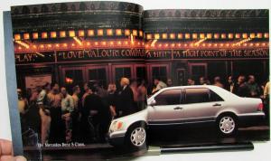 1996 Mercedes-Benz S-Class Desires Prestige Sales Brochure with Added Brochure