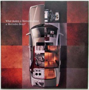 1996 Mercedes-Benz What Makes it a Mercedes-Benz Sales Brochure