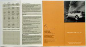 1997 Mercedes-Benz Suggested Retail Prices & Optional Equipment Incl 1998 SLK320