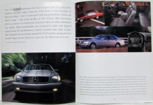 1997 Mercedes-Benz Sales Brochure - C-Class E-Class S-Class SL Class 1998 SLK