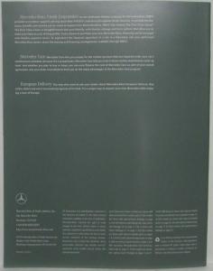 1997 Mercedes-Benz Sales Brochure - C-Class E-Class S-Class SL Class 1998 SLK