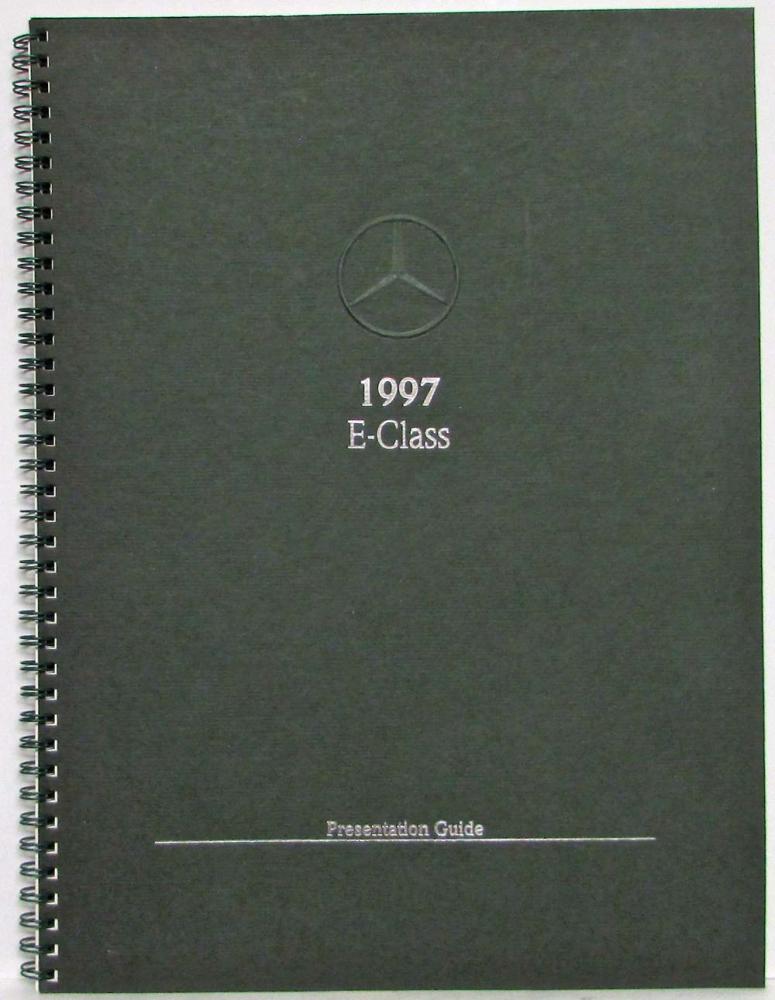 1997 Mercedes-Benz E-Class Dealer Data Book Presentation Guide Sales Reference