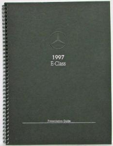 1997 Mercedes-Benz E-Class Dealer Data Book Presentation Guide Sales Reference