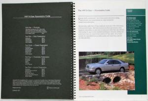 1997 Mercedes-Benz E-Class Dealer Data Book Presentation Guide Sales Reference