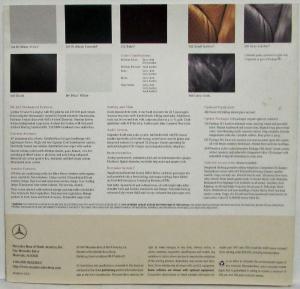 1998 Mercedes-Benz M-Class Sales Folder/Poster