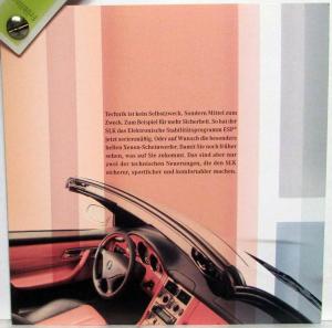 2000 Mercedes-Benz SLK New Features Sales Brochure - German Text