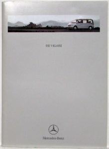 2000 Mercedes-Benz V-Class Sales Brochure - German Text