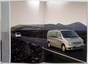 2000 Mercedes-Benz V-Class Sales Brochure - German Text
