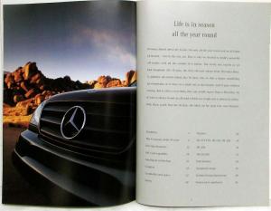 2000 Mercedes-Benz M-Class Sales Brochure