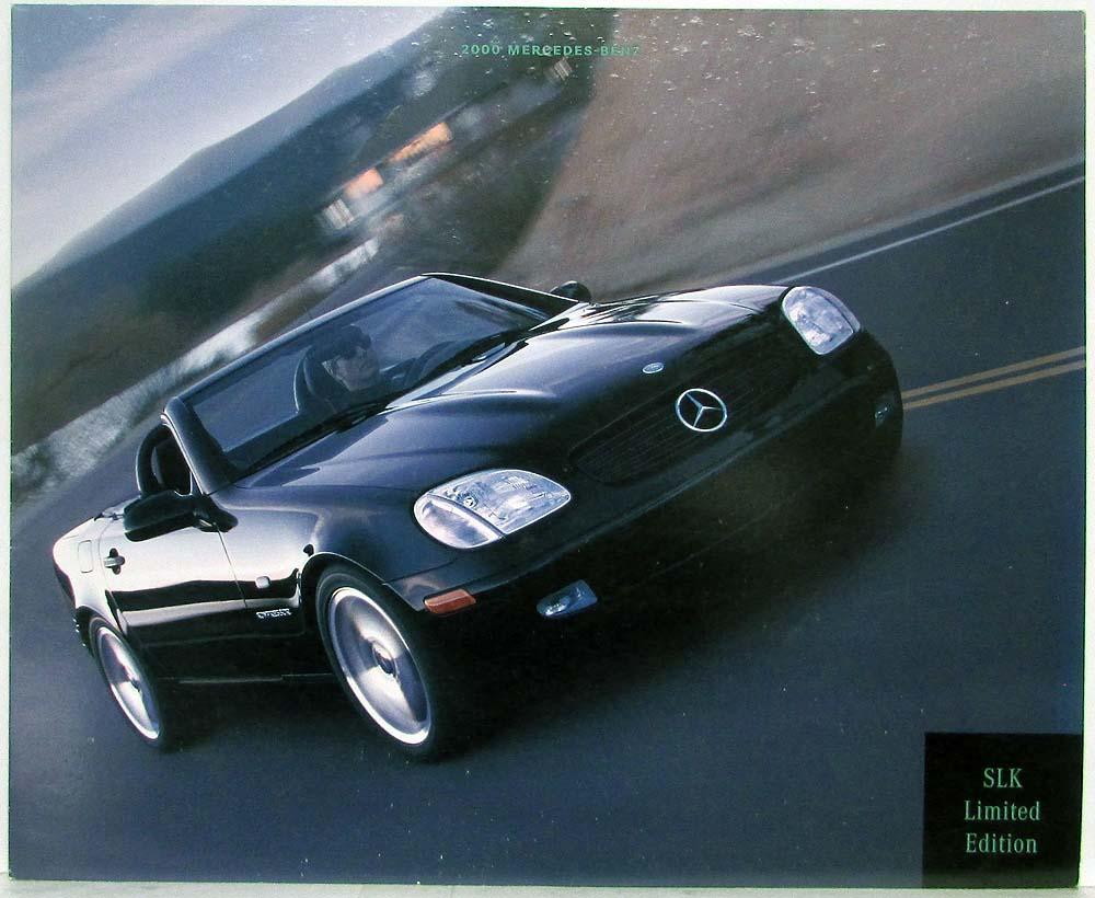 2000 Mercedes-Benz SLK Limited Edition Sales Folder Brochure