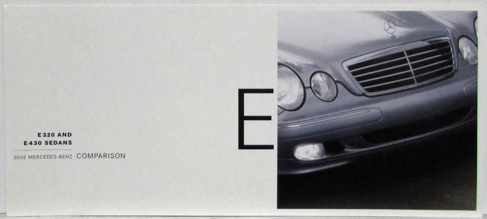 2002 Mercedes-Benz E320 and E430 Sedans Comparison vs the Competition Folder
