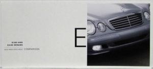 2002 Mercedes-Benz E320 and E430 Sedans Comparison vs the Competition Folder