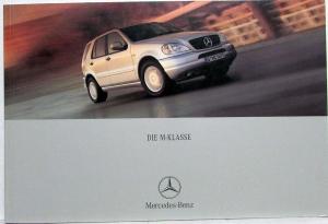 2001 Mercedes-Benz Die M-Klasse Sales Brochure - German Text