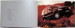 2001 Mercedes-Benz Die M-Klasse Sales Brochure - German Text