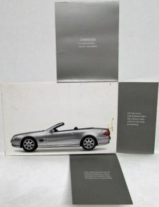 2002 Mercedes-Benz SL Sales Mailer Folder