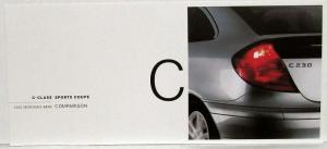 2002 Mercedes-Benz C-Class Sports Coupe Comparison vs the Competition Folder