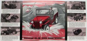 1962 Jeep Universal Model CJ-3B Sales Mailer Folder - Kaiser Jeep Corporation