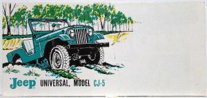 1962 Jeep Universal Model CJ-5 Sales Mailer Folder - Kaiser Jeep Corporation