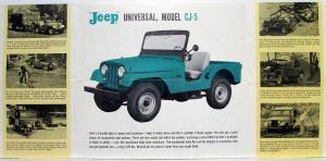 1962 Jeep Universal Model CJ-5 Sales Mailer Folder - Kaiser Jeep Corporation