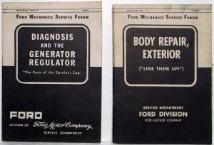 1949-1950 Ford Mechanics Service Forum Book No 3 Gen/Reg and 11 Body Repair