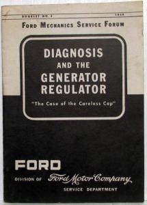 1949-1950 Ford Mechanics Service Forum Book No 3 Gen/Reg and 11 Body Repair