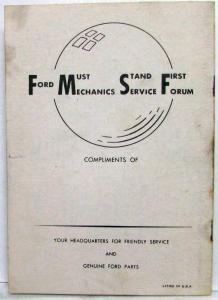 1949-1950 Ford Mechanics Service Forum Book No 3 Gen/Reg and 11 Body Repair