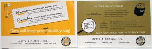 1950s Buick Authorized Service Reminder Mailer Cards