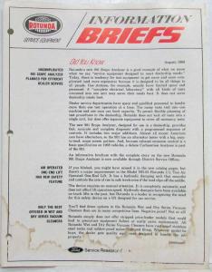 1968 Rotunda Information Brief and 981 Scope Analyzer Sales Folder