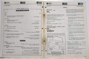 1972 Ford Lincoln Mercury and Trucks Service Technical Service Bulletins 17 & 20